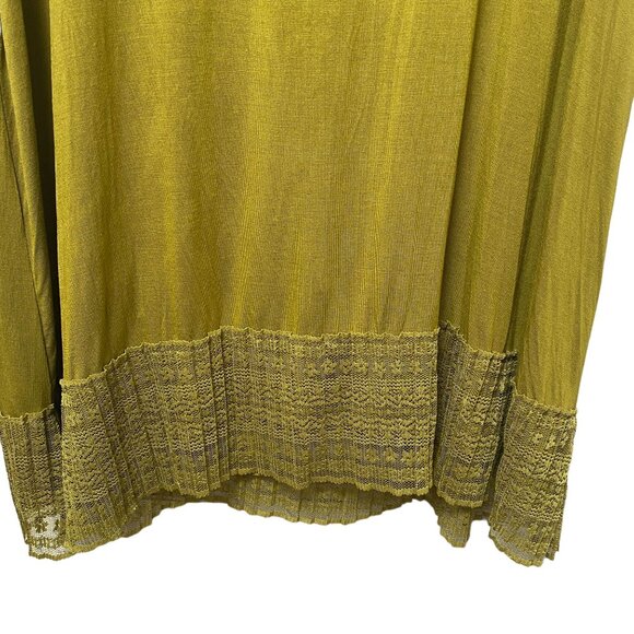 LOGO by Lori Goldstein Womens Top Tunic Tank Plus Size 2X Green Stretch Rayon - Picture 6 of 8